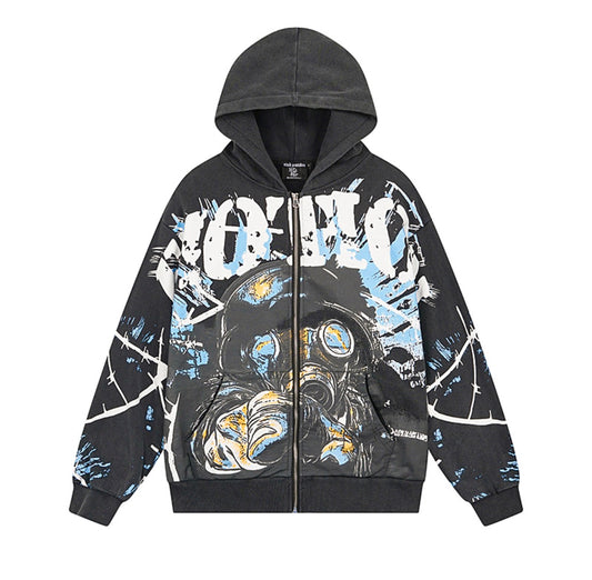 Mixed Emotion Zip Up