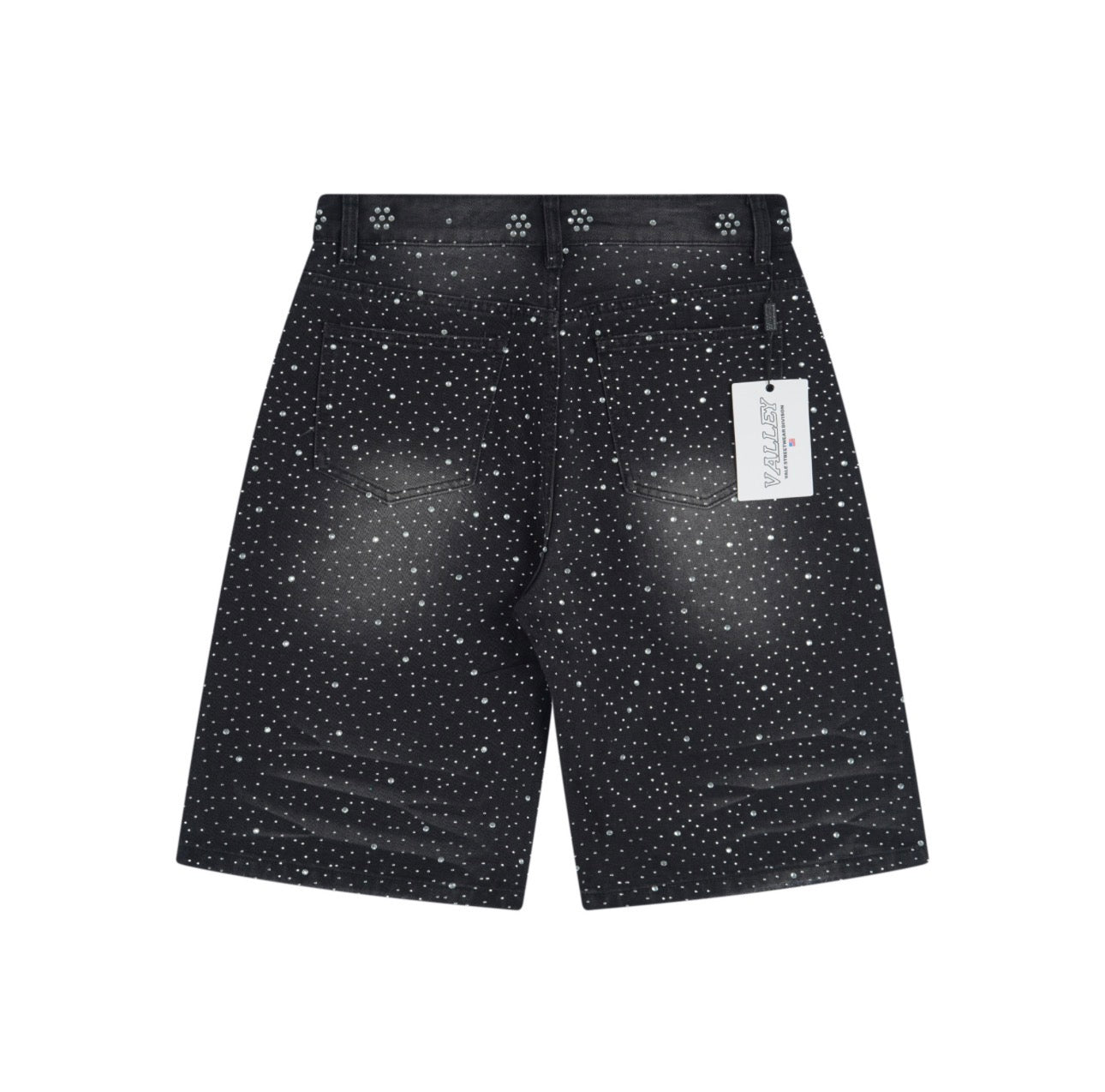 Black Vale Dream Short With Rhinestones