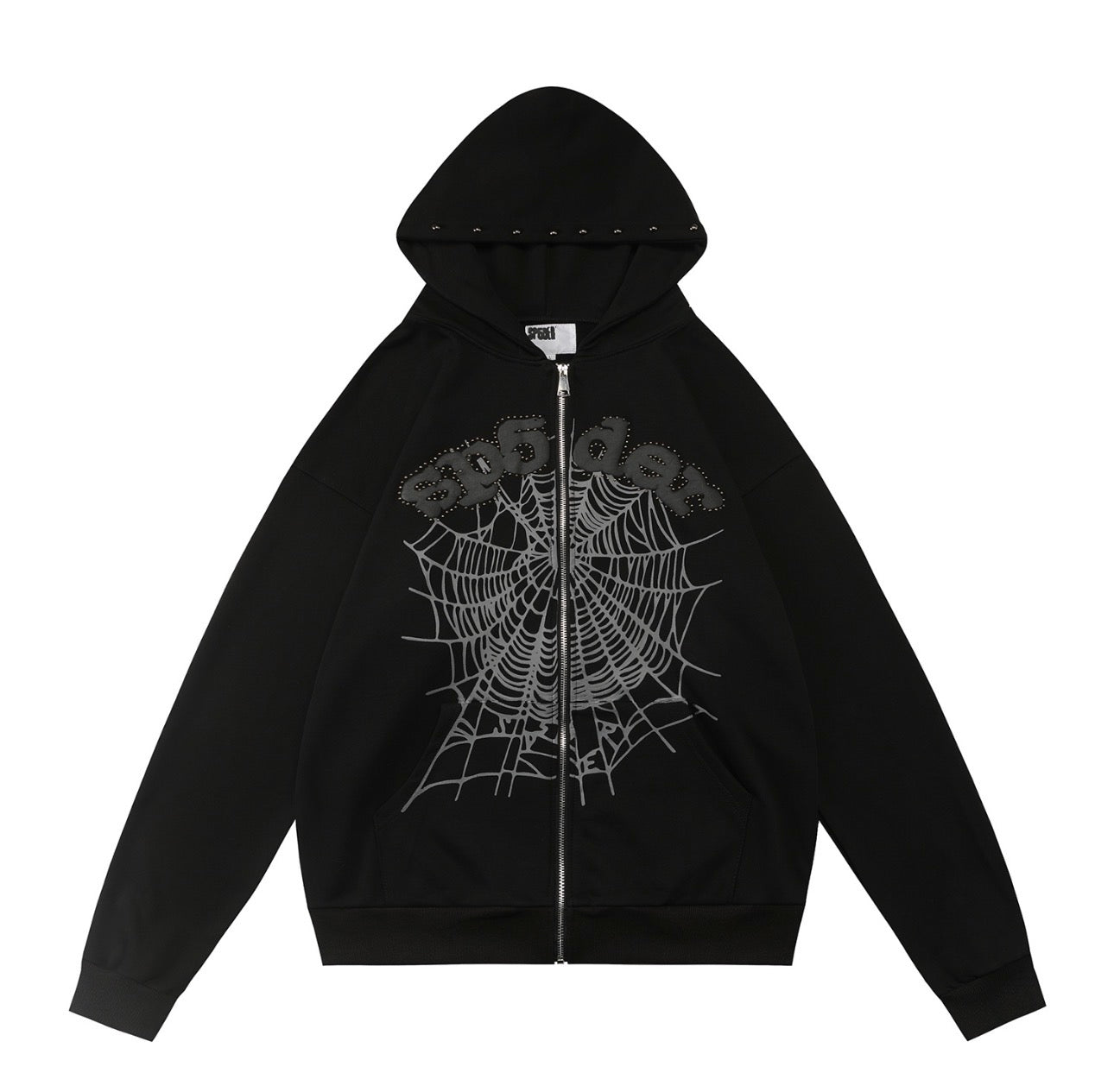 Black Spider Zip Up